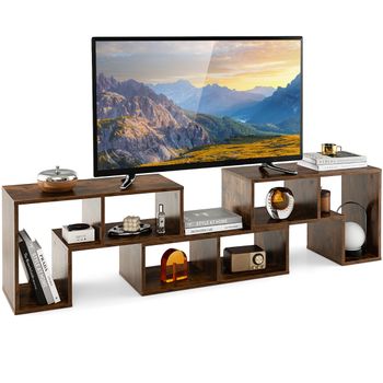 Costway Mueble Consola de TV de 3 Piezas de Combinación Centro de Entretenimiento para TV hasta 65'' para Salón Marrón