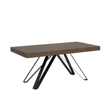 Mesa Extensible 90x180/284 Cm Terium Nogal Patas Antracita