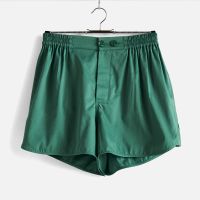 hay outline pyjama shorts - emerald green - mediumlarge