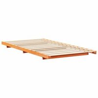 estructura de cama marron cera 90 x 210 cm