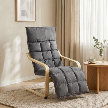 Sillón De Salón De Lino Homcom 66x87x104 Cm - Gris