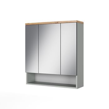 Armario Con Espejo Para Baño Eden 70 X 77.5 Cm Con 3 Puertas Con Espejo Vicco