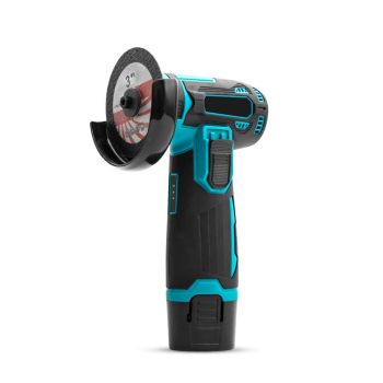 Amoladora angular inalámbrica M5 12V 19500 RPM motor de escobillas disco de corte de 3 pulgadas herramienta eléctrica co