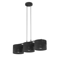 lampara colgante velto negro 3 luces