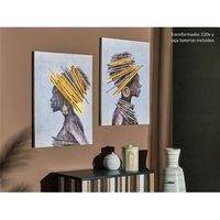 lienzo impr africanas 50 oleo leds s2 60x3x80cm