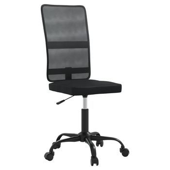 Silla De Oficina Tela De Malla Negra Vidaxl