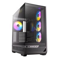torre antec c7 argb cristal templado atx eatx itx microatx 4 ventiladores argb negro