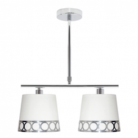 lampara dalia 2xe14 blancoplata regx40x16 cm