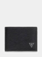 cartera de piel genuina milano con logotipo