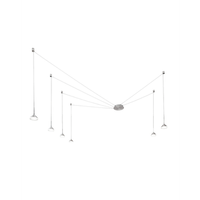 lampara colgante led isabella 48w 3000k regulable o350 cm aluminio satinado - lampara de arana de metal de forma variable