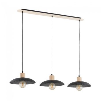 Lámpara de techo briana negro (3 luces)