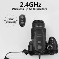 aodelan disparador remoto inalambrico mini de 24ghz para camara para modo bombilla de larga exposicion disparo continuo individual con retardo