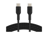 cable usb - belkin trenzado usb-c a usb-c 1m compatibilidad universal 60w negro