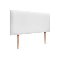 cabecero de polipiel liso 90x105cm con patas camas 8090 - blanco