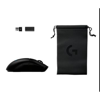 Ratón Logitech G Pro 2 Lightspeed inalámbrico 44000DPI Negro RGB Bluetooth funda dongle