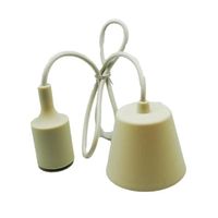 portalamparas cable y floron de silicona 12 colores