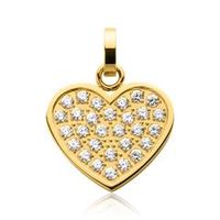 colgante corazon grabable acero inoxidable dorado
