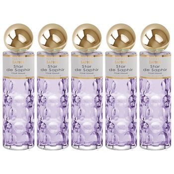 Pack De 5 Eau De Parfum Mujer Saphir Star 200 Ml