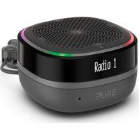 pure streamr splash portable dabr bluetooth radio - charcoal charcoal