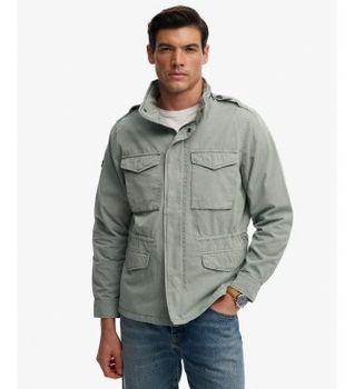 Superdry para hombre. M5012353A Chaqueta Cotton M65 verde (XXL), Casual, Algodón