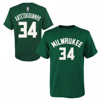 Camiseta Giannis Antetokounmpo Milwaukee Bucks - N&N Junior Outerstuff