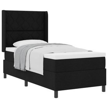 Cama Tapizada 203x100x128 Cm  - Negro