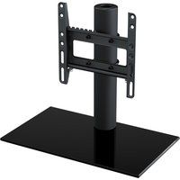 avf b200bb 450 mm tv stand with bracket - black black