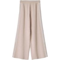 hinnominate pantalones in maglia a palazzo cbande in contrasto para mujer