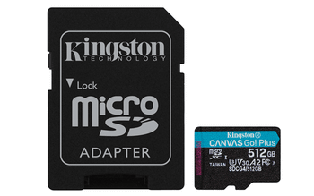 MEMORIA 512GB MICRO SDXC KINGSTON CANVAS GO PLUS GEN 4