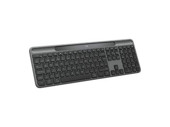 Teclado numérico - Logitech Signature Slim Solar+, Bluetooth, Alimentación por luz solar y artificial, Multidispositivo, PC-Mac, Personalizable, Negro