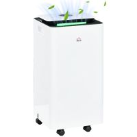 homcom deshumidificador electrico con 5 modos 2ldia 210w 25x25x505 cm blanco