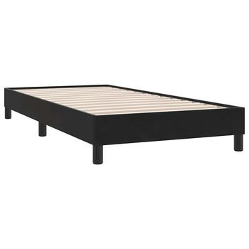 Estructura De Cama Sin Colchón Terciopelo Negro 80x220 Cm Vidaxl