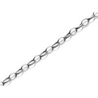 silver 2mm wide belcher chain - 18in - f8820