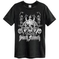 amplified clothing camiseta dancing skulls para mujer