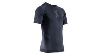 Maillot de manga corta x bionic xceed run negro gris hombre