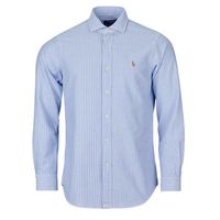 polo ralph lauren camisa manga larga camisa de corte recto en oxford para hombre