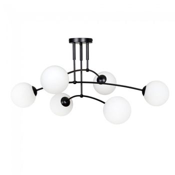 Plafón de techo mobis negro (6 luces)