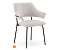 pack 4 sillones tapizados chenilla jaspeado blanco