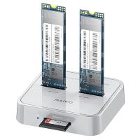 maiwo k3016sd estacion de acoplamiento de doble bahia para ssd m2 nvmesata con protocolo dual usb 31 gen 2 10gbps lec