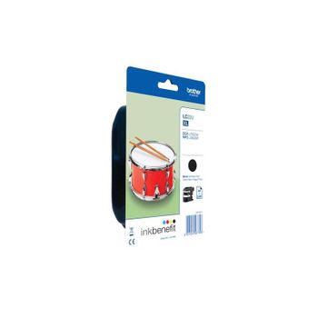 Cartucho de tinta Brother LC22UBKBP Negro 2400 páginas Pack individual