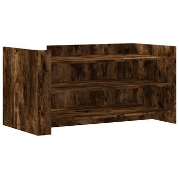 Mesa De Café - Mesa De Centro Madera De Ingeniería Roble Ahumado 100x50x50 Cm
