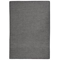 alfombra de exterior de tejido plano gris 160x230 cm vidaxl