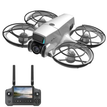 ZHRC GT9 WiFi FPV con pantalla LCD de 4.3 pulgadas, controlador, cámara dual HD, óptica ajustable eléctricamente, flujo