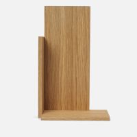 ferm living stagger shelf - tall - oiled oak