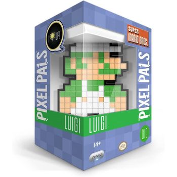 PDP Pixel Pals Nintendo 8-Bit Luigi - Lámpara de Mesa LED