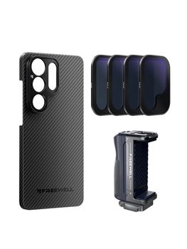 Kit de Inicio Freewell, Paquete de 4 Filtros ND , de 17 mm Funda para Teléfono y Palo para Selfies para Samsung S23/S24/S25/S26 Ultra, Accesorios de Fotografía