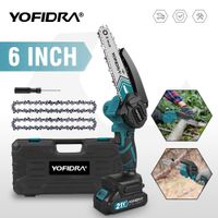 yofidra motosierra electrica de 6 pulgadas 30000 rpm motosierra portatil herramienta de corte para jardineria y carpinteria compatible con bateria makita de 21v