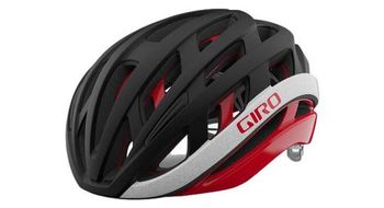 Casco de carretera giro helios spherical mips negro   rojo mate 2021