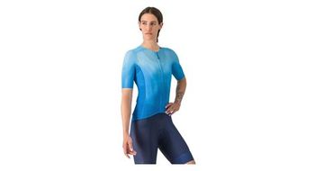 Maillot de manga corta para mujer castelli climber s a c azul