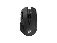 raton gaming - corsair ironclaw rgb wireless se inalambrico 100-26000 ppp 285h autonomia ergonomico negro